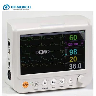 UN-70A 7 इंच रोगी निगरानी उपकरण पोर्टेबल मल्टीपैरामीटर रोगी मॉनिटर